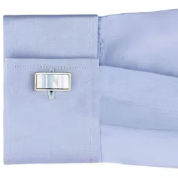 the tie hub Rectangular Brass Cufflinks image 3