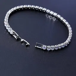 thrillz Silver-Plated Stone-Studded Bracelet image 3
