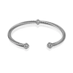 daniel klein Women Silver-Plated Slip-On Bracelet image 3