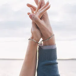 bhrm Set of 2 Men Silver-Plated Bracelet image 3