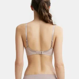 jockey 1816 Wirefree Padded Soft Touch Microfiber Nylon Elastane Full Coverage Lace Styling Multiway T-Shirt Bra image 4