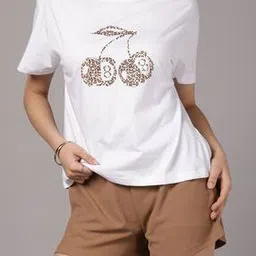 Shein Drop Shoulder Graphic Chest Print Loose Fit Tshirt-picture-38