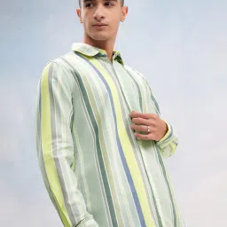 ketch Men Stripes Regular Fit Shirt image 3