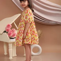 superminis Girls Floral Fit And Flare Dress image 3