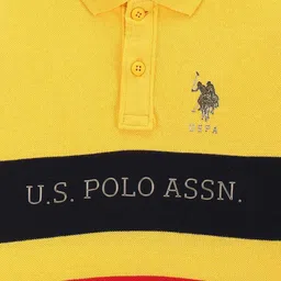 u.s. polo assn. Boys Brand Print Regular Fit Polo T-Shirt image 3