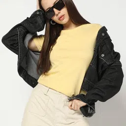 gap Women Solid Short-Sleeve Ribbed T-Shirt image 3