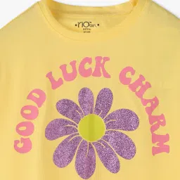 rio girl for trends select Girls Typographic Print Regular Fit Round-Neck Top image 3