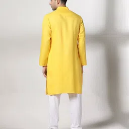 samav Abstract Dobby Slim Fit Long Kurta image 3