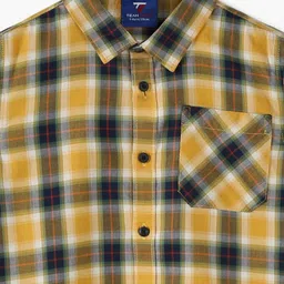 kb team spirit Boys Checked Relaxed Fit Shirt image 3