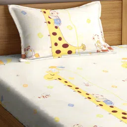 arrabi Animal Print Single Bedsheet with 1 Pillow Cover image 3