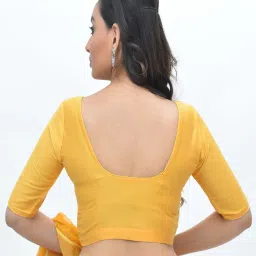 rene Front-Open Round-Neck Silk Blouse image 3