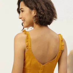 molcha Solid Back Open Blouse image 3