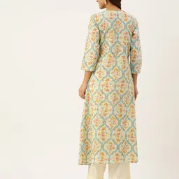 feranoid Women Printed Angrakha Kurti image 3