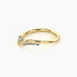 valanova Women Sterling Silver Gold-Plated Lab Grown Diamond-Studded Ring image 5