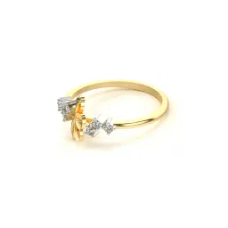 valanova Women Sterling Silver Gold-Plated Lab Grown Diamond Ring image 5