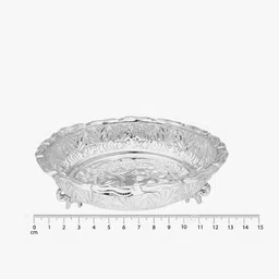 srijagdamba pearls dealer Floral-Design 800 Silver Plate image 3