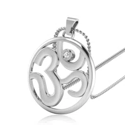 iski uski 925 Silver Hallmark Rakhi Cum Pendant image 3