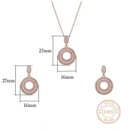 giva 925 Silver Classic Pendant & Earrings Set image 3