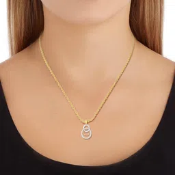 dishis Sterling Silver Rose-Gold Plated Pendant image 3