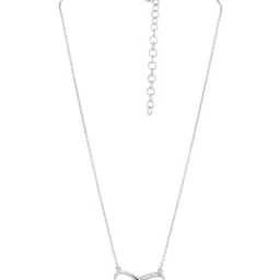 vanbelle 925 Sterling Silver Rhodium-Plated Infinity Pendant Necklace VANN442 image 3