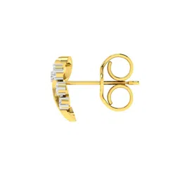 avsar Yellow Gold Diamond Stud Earrings image 3