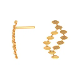 p.c. chandra jewellers Yellow Gold Stud Earrings image 3