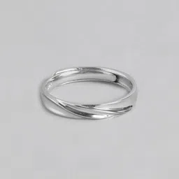 zavya Men Sterling Silver Adjustable Ring image 3