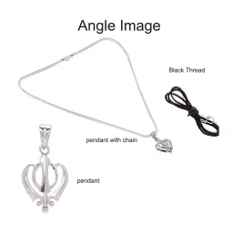 osasbazaar Sterling Silver Khanda Pendant with Chain image 3