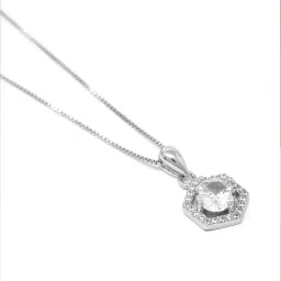 mannash Sterling Silver Edgy Pendant Necklace image 3