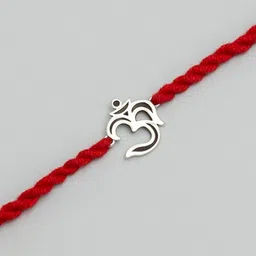 zavya Sterling Silver Om Rakhi image 3