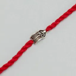 zavya Sterling Silver Trishul & Damru Charm Rakhi image 3