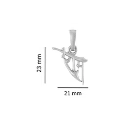 akshat sapphire Sterling Silver Ram Pendant with Chain image 3