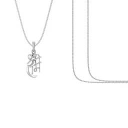 akshat sapphire Sterling Silver Ram Ji Pendant with Chain image 3