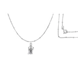 akshat sapphire Sterling Silver God Ganesh Pendant with Chain image 3