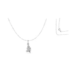 akshat sapphire Sterling Silver God Shree Sai Baba Pendant with Chain image 3