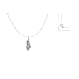 akshat sapphire Sterling Silver Lord Kartikeya Chain Pendant image 3