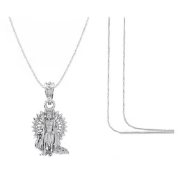 akshat sapphire Sterling Silver Lord Kartikeya Pendant image 3