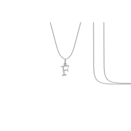 akshat sapphire 925 Silver Name alphabet chain pendant image 3