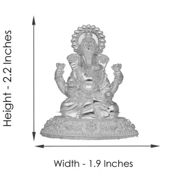 srijagdamba pearls dealer Silver Vighneshvara Idol image 3