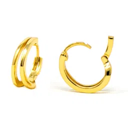 mannash Women Sterling Silver Huggie Earrings image 3