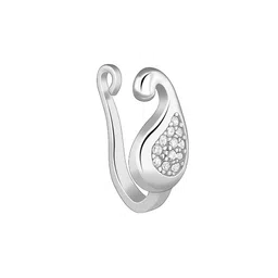 giva Women Sterling Silver Zircon-Studded Tropical Glow Nose Pin image 3