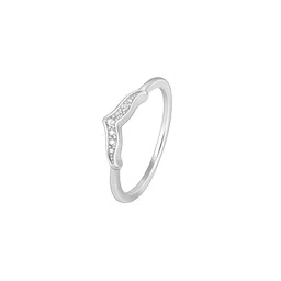 giva Sterling Silver Zircon Mermaid Tail Ring image 3