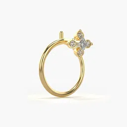 valanova Certified lab grown diamond 14k nosepin image 3