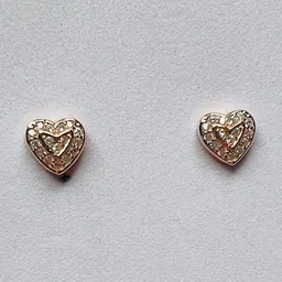 arte Women Rose Gold-Plated Sterling Silver Stud Earrings image 3
