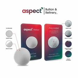 aspect bullion refinery Pure Silver Plain Coin image 3