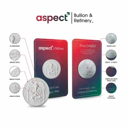 aspect bullion refinery Pure Silver Ganesh Coin image 3