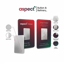 aspect bullion refinery Pure Silver Bar image 3