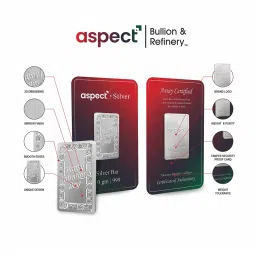 aspect bullion refinery Pure Silver Happy Valentines Day Bar image 3