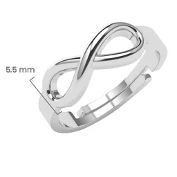 clara Women Sterling Silver Infinity Ring image 3