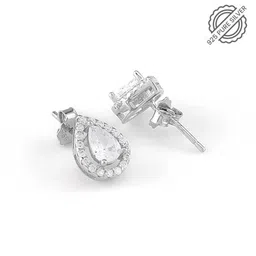 miss highness Women Sterling Silver Teardrop Necklace & Earrings Set image 3